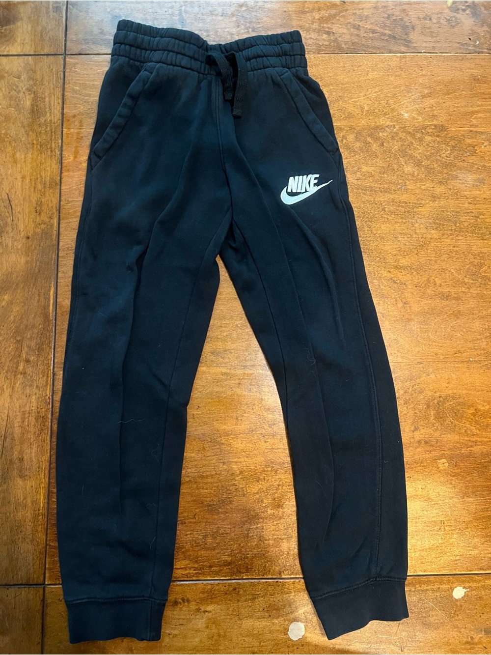 Nike Boys Black Fleece Jogger Sweatpants — Size Small